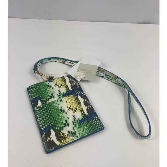 NWT 14th & union Lanyard Bag Snakeskin - Picture 2 of 2